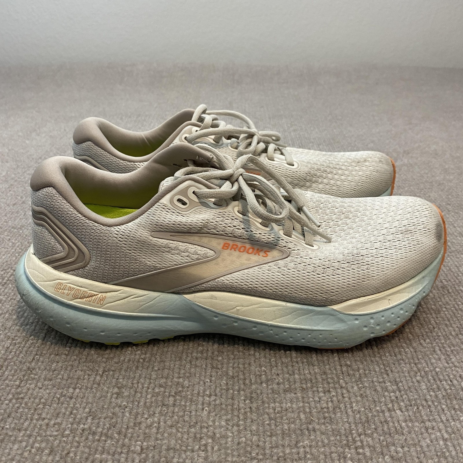 Brooks Glycerin 21 Running Shoes Womens Size 11 Gray Cushioned 1204081b195